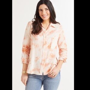 Evereve Roan + Ryan Mason Gauze Button Down